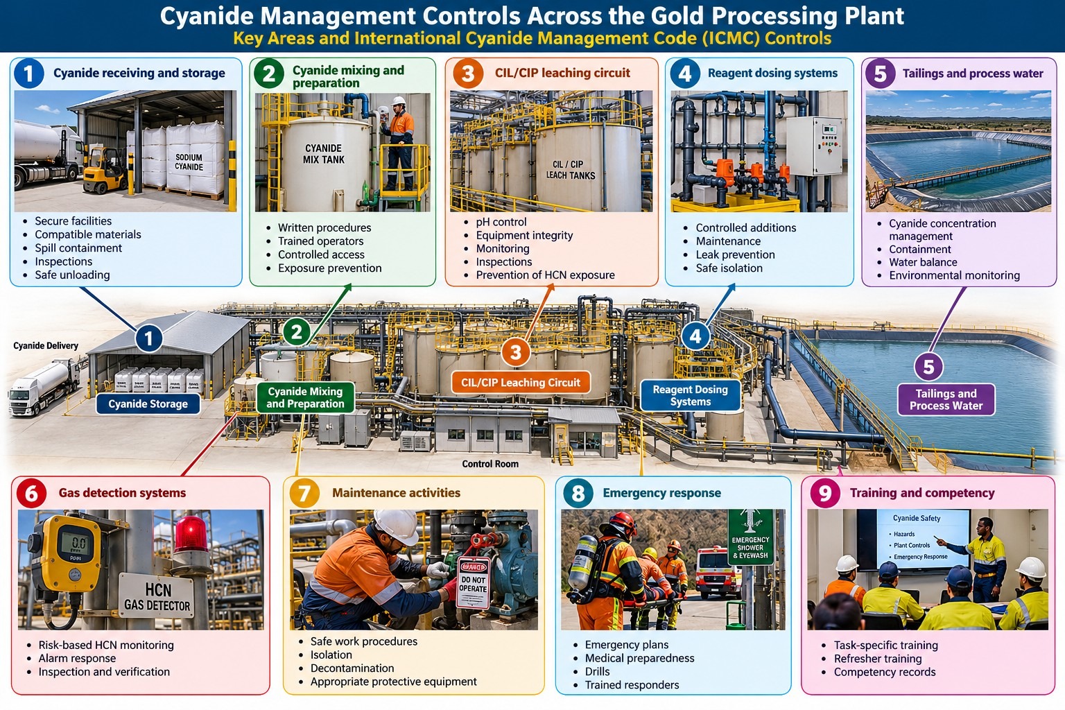 Cyanide Management Across Gold Processing Plant
